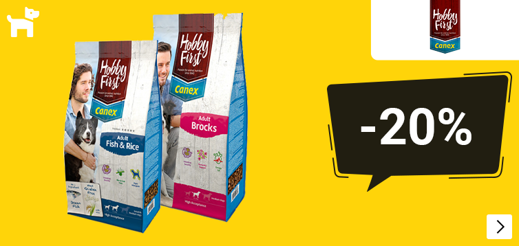 HobbyFirst Canex 20% korting op 3kg hondenvoer DOG